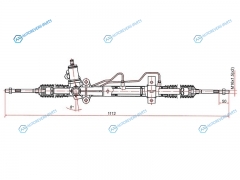 ST-57700-2E800 Рейка рулевая HYUNDAI TUCSON 05- LHD