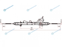 ST-44200-33380 Рейка рулевая TOYOTA CAMRY ACV30 01- RHD