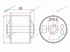 ST-MR992363 Сайлентблок подушки дифференциала MITSUBISHI L200PAJERO MONTERO SPORTTRITON 05-15