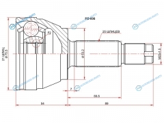 FO-006 Шрус наружный FORD FIESTAFUSION 01-08FOCUS I 98-05
