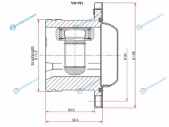 VW-703 Шрус внутренний SKODA FABIA MK2 07-OCTAVIA 96-10AUDI TT 98-06VOLKSWAGEN GOLF 97-12POLO 95-08