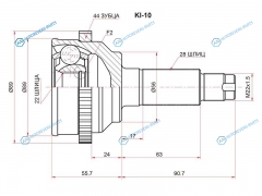 KI-10 Шрус наружный KIA SPECTRA 1.6 98-04SEPHIA II 98-04