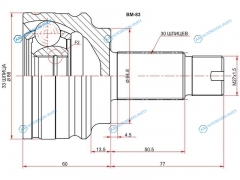 BM-83 Шрус наружный BMW X3 03-10