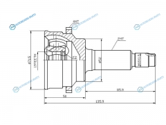 MA-14A44 Шрус наружный MAZDA DEMIOFORD FESTIVA 96-02 ABS
