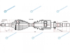 FO-5-119A Привод в сборе FR RH FORD TRANSIT 06-