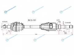 BZ-5-161 Привод в сборе FR RH MERCEDES MLGL 164 06-12