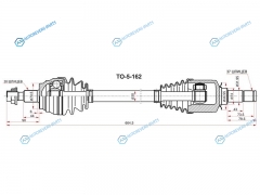 BZ-5-162 Привод в сборе FR LH MERCEDES MLGL 164 06-12