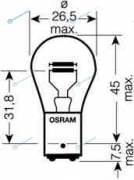 7537_лампа ORIGINAL LINE! 1шт. (P21|5W) 24V 21|5W BAY15d качество ориг. з|ч (ОЕМ)|