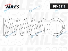 DB43211 Пружина подвески  TOYOTA MARK 9 24WD -1JZGTE. -turbo 92-96 задняя (OBK C4T21522) DB43211