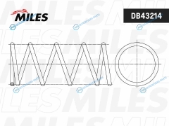DB43214 Пружина подвески  TOYOTA CORONA 24WD (2C AT)3SFE -SF 92-96 4SFE AT EXG 9 (KYB RK3819 OBK C4T26131) DB43214