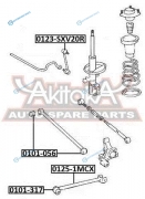 0125-1MCX Тяга подвески продольная | зад правлев