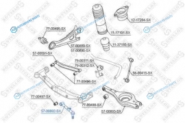 57-00892-SX_рычаг зад. подв.!| Kia CEED 06>
