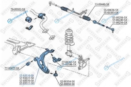 57-03510-SX_рычаг левый!| Fiat Doblo 1.2-1.9D 01>