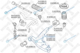 57-61020-SX_рычаг правый!| Suzuki Baleno 95>