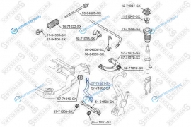 57-71081-SX_рычаг задний нижний левый!| Mazda 6 GG|GY all 02>