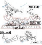 2301-012 Сайлентблок цапфы | зад правлев