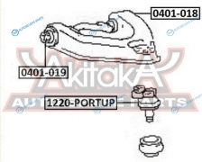 0401-019 Сайлентблок верхнего рычага подвески | перед правлев
