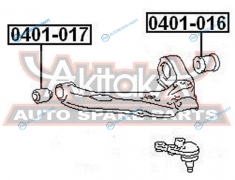 0401-016 Сайлентблок нижнего рычага подвески задний