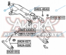 0401-4EA3 Сайлентблок подрамника