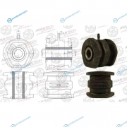 ASB0327 Сайлентблок переднего нижнего рычага. задний Avantech