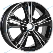 7205054 KHOMEN KHW1603 (ZV16_Jetta) R16x6 5x112 ET50 CB57.1 Black_FP