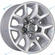 7224976 КиК Калахари R16x7.5 5x139.7 ET2 CB108.5 Silver (КС321)(Мятый обод)**