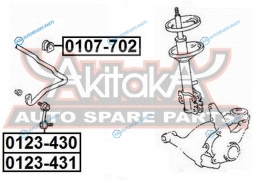 0107-702 Втулка стабилизатора | перед правлев