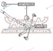 0107-ACA30LH Втулка стабилизатора | перед лев
