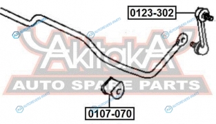 0107-070 Втулка стабилизатора | зад правлев