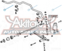 0323-ACCF Тяга стабилизатора | перед правлев