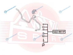 0223-W11F Тяга стабилизатора | перед правлев