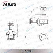 DB78283 Тяга стабилизатора HONDA ACCORD 98- задней подвески прав. (TRW JTS7642) DB78283