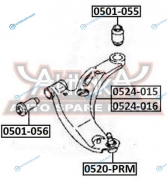 0520-PRM Опора шаровая нижнего рычага | перед правлев