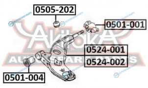 0505-202 Пыльник шаровой опоры