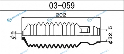 03-059 Пыльник рулевой рейки