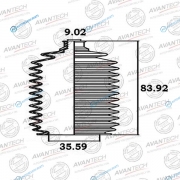 BS0401 Пыльник рулевой системы Avantech