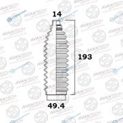 BS0112 Пыльник рулевой системы Avantech