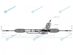 ST-34110AG031 Рейка рулевая SUBARU IMPREZA G12 07-LEGACY B13 03-09 LHD