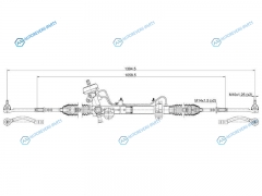 ST-57700-4L000 Рейка рулевая KIA RIOHYUNDAI SOLARIS 11- LHD