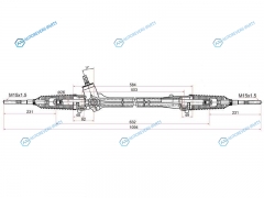 ST-45510-02390 Рейка рулевая Toyota AURISCOROLLA E15 06- (электрическая) LHD