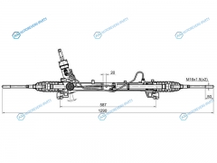 ST-1 768 605 Рейка рулевая FORD FOCUS II 05-11C-MAX 03-10 (ЭГУР) LHD