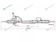 ST-GJ6E-32-110B Рейка рулевая MAZDA 6 02-06