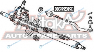 0322-023 Тяга рулевая | перед правлев