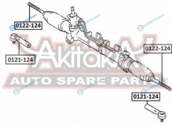 0122-124 Тяга рулевая | перед правлев