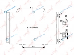RC-0406 Радиатор кондиционера с осушителем