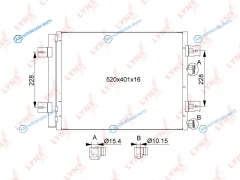 RC-0093 Радиатор кондиционера с осушителем