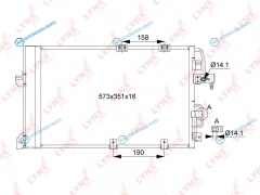 RC-0385 Радиатор кондиционера с осушителем
