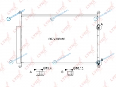 RC-0097 Радиатор кондиционера с осушителем