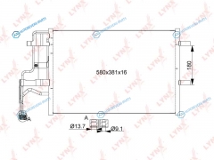 RC-0369 Радиатор кондиционера с осушителем