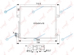 RC-0337 Радиатор кондиционера с осушителем
